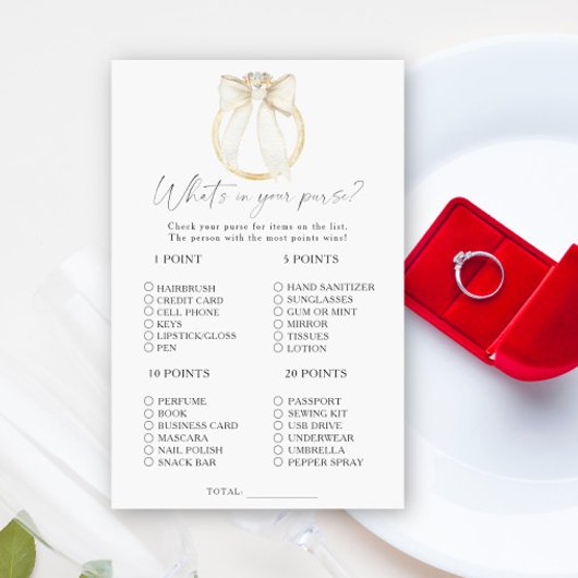 Bow Ring Brautparty Was ist in deinem Handyspiel?