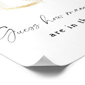 Bow & Ring Bridal shower - How Many Bows Poster (Ecke)