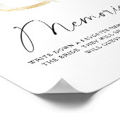 Bow & Ring Erinnerungen mit der Braut Poster (Ecke)