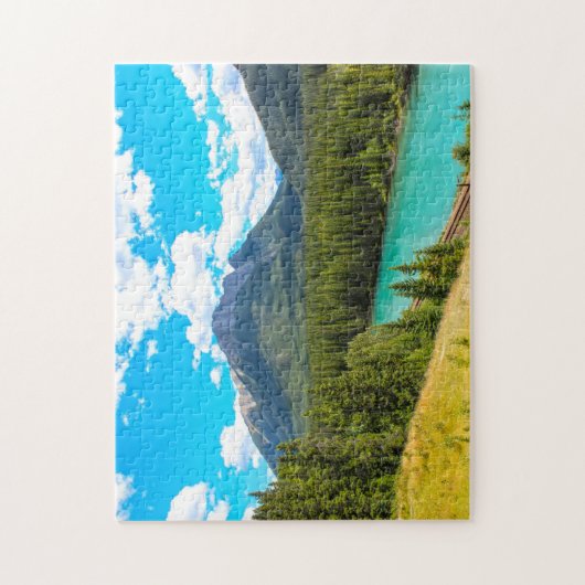 Bow River Banff Alberta Kanada. Puzzle (Vertikal)