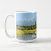 Bow River in Canmore Kanada Kaffeetasse (Links)