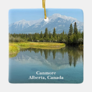Bow River in Canmore Kanada Keramikornament