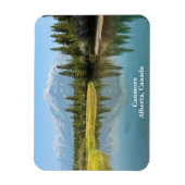 Bow River in Canmore Kanada Magnet (Vertikal)