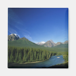 Bow River nahe dem Banff-Nationalpark in Alberta Magnet