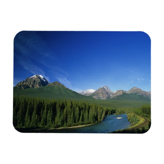 Bow River near Banff National Park in Alberta Magnet (Horizontal)