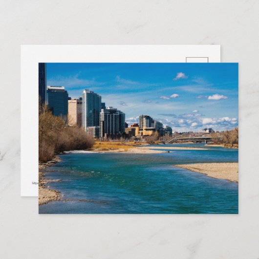 Bow River Postkarte (Vorne/Hinten)