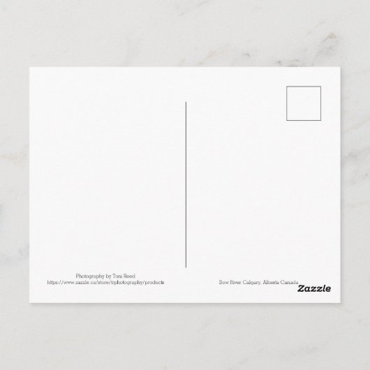 Bow River Postkarte (Rückseite)