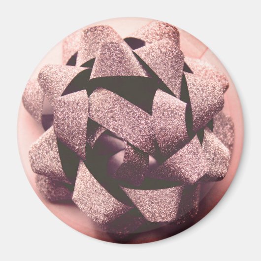 Bow-Rose-Gold-Party Magnet (Vorne)