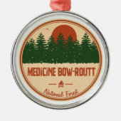 Bow-Routine-National Forest Ornament Aus Metall (Vorne)