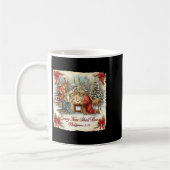 Bow Santa Christmas Nativity Scene Every Knee Shal Kaffeetasse (Links)