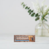 Bow Saw | Holzkörner Mini Visitenkarte (Stehend Vorderseite)