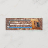 Bow Saw | Holzkörner Mini Visitenkarte (Rückseite)