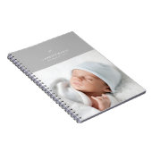 Bow & Scallops Journal - Grau Notizblock (Rechte Seite)