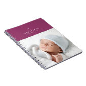 Bow & Scallops Journal - Plum Notizblock (Rechte Seite)