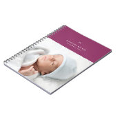 Bow & Scallops Journal - Plum Notizblock (Linke Seite)