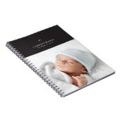 Bow & Scallops Journal - Schwarz Notizblock (Rechte Seite)