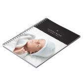 Bow & Scallops Journal - Schwarz Notizblock (Linke Seite)