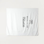 Bow Script Kokette Braut zu sein Hintergrund Wandteppich (Vorderseite (Horizontal))