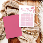 Bow She's The Knot Brautparty Bingo Game Einladung