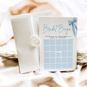 Bow She's The Knot Brautparty Bingo Game Einladung