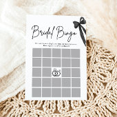 Bow She's The Knot Brautparty Bingo Game Einladung