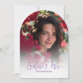 Bow She's The Knot Brautparty Foto Einladung (Rückseite)