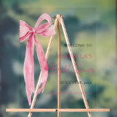 Bow She's The Knot Brautparty Welcome Acrylschild (Neutral)