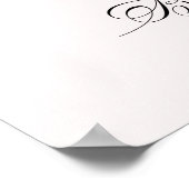 Bow She's Tying the Knot Bridal Shower Welcome Poster (Ecke)