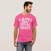 Bow Shooting Aim Shoot oder Search Arrow Archery T-Shirt (Vorne ganz)