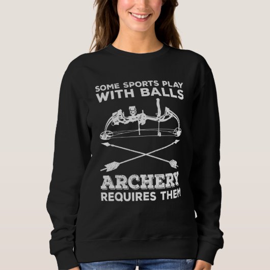 Bow-Shooting für einen Bow-Bogenschütze Sweatshirt (Vorderseite)