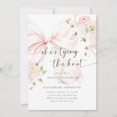 Bow, sie bindet das Brautparty des Knotens Einladung (Vorderseite)