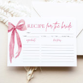 Bow Sie bindet die Rezept-Karte des Knochen-Brautp Einladung