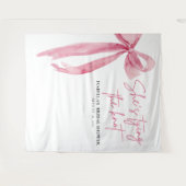 Bow, sie bindet die Rückhänge des Knotens-Brautpar Wandteppich (Vorderseite (Horizontal))