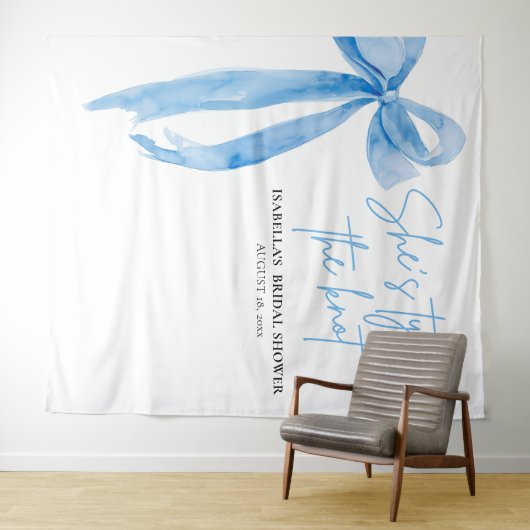 Bow, sie bindet die Rückhänge des Knotens-Brautpar Wandteppich (Beispiel (Horizontal))