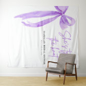 Bow, sie bindet die Rückhänge des Knotens-Brautpar Wandteppich (Beispiel (Horizontal))