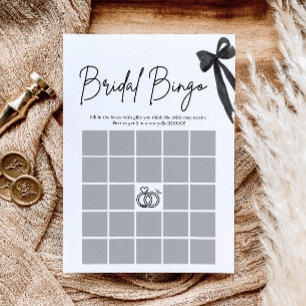 Bow Sie knüpft den Knoten Brautparty Bingo-Spiel Einladung