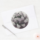 Bow silber präsentes Party Runder Aufkleber (Umschlag)