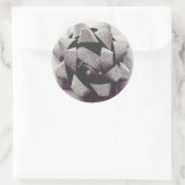 Bow silber präsentes Party Runder Aufkleber (Tasche)