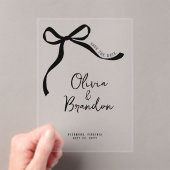 Bow skizzenhafte Hand personalisiert gezeichnet Acryleinladungen (Insitu (Handheld))