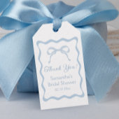 Bow Something Blue Brautparty Gefallen Geschenkanhänger