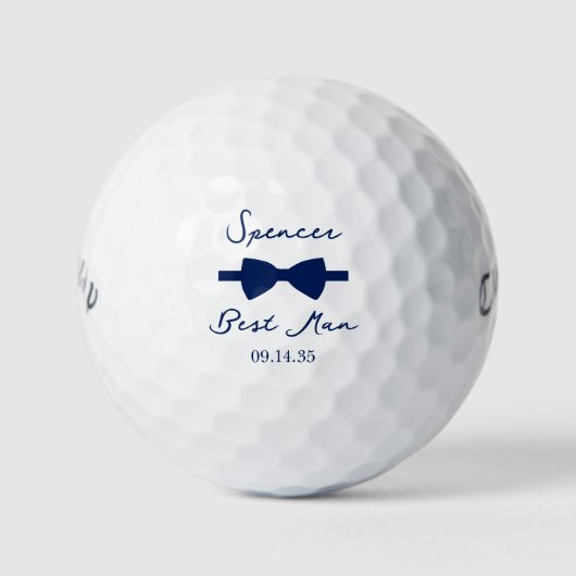 Bow Tie Best Man Golfball (Vorderseite)
