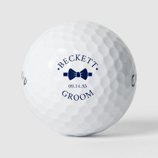 Bow Tie Groom Golfball (Vorderseite)