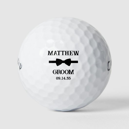Bow Tie Groom Golfball (Vorderseite)