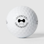 Bow Tie Groomsman Golfball (Vorderseite)