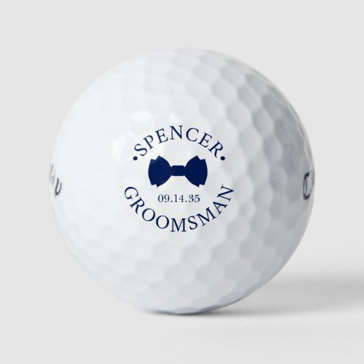Bow Tie Groomsman Golfball (Vorderseite)
