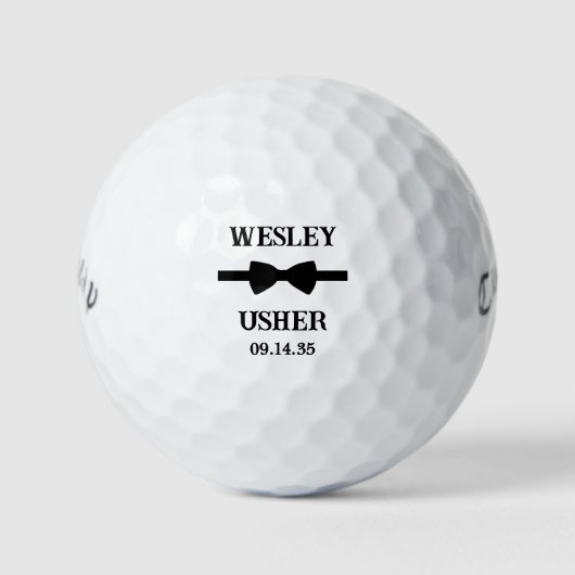 Bow Tie Platzanweiser Golfball (Vorderseite)