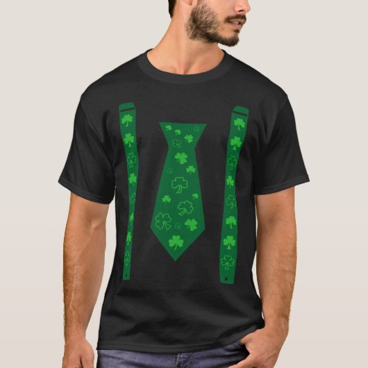 Bow Tie & Suspenders Cool Irish St Patricks Day Me T-Shirt (Vorderseite)