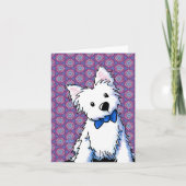Bow Tie Westie Karte (Vorderseite)