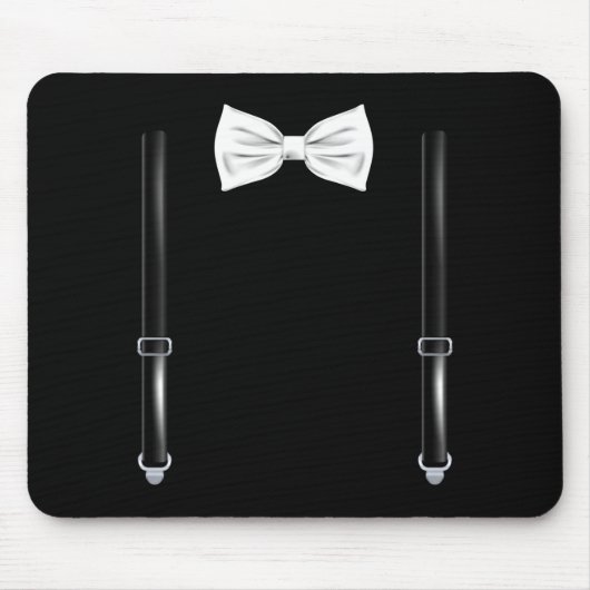 Bow Tie With Suspenders Funny Wedding And Special Mousepad (Vorne)
