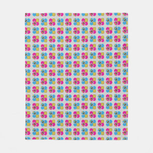 Bow-Tied Fleur De Lis Muster Fleecedecke